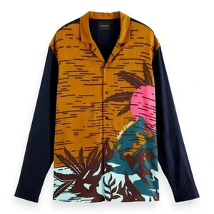 Scotch & Soda Printed Hawaiian Shirt